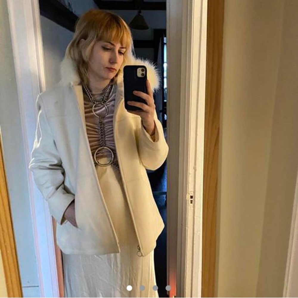 Vintage Fur Trimmed Hooded Jacket